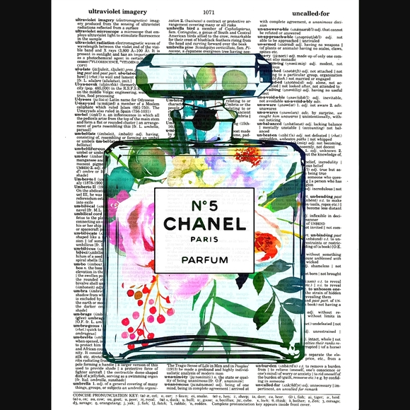 Other - Smellin' Good Fashion Floral Dictionary Art Print